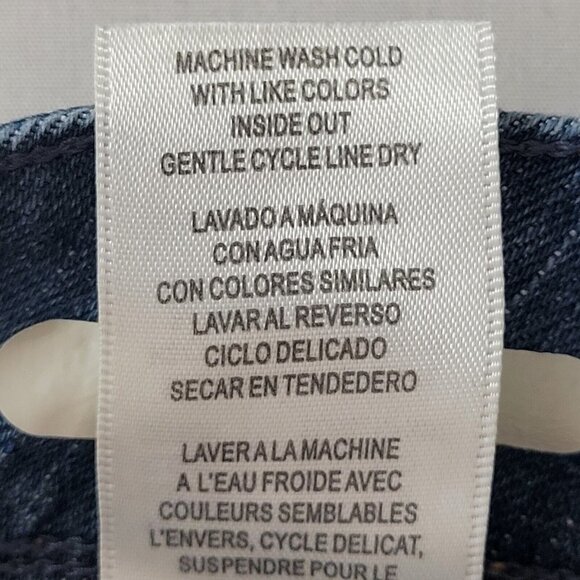 Seven7 Slim Straight Jeans Mid Rise Leg Slits Distressed 29X28 Size 4 - Picture 8 of 12